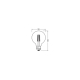 LEDVANCE LEDG9560EELA 3.8W 827 FILCL  E27 S LEDV